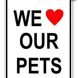 Pet items for sale beyond this point